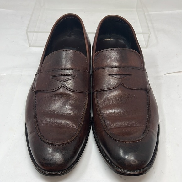 To Boot New York Sz 15 Slip On Oiled Brown Leather Slip On Loafer Shoes main image 8